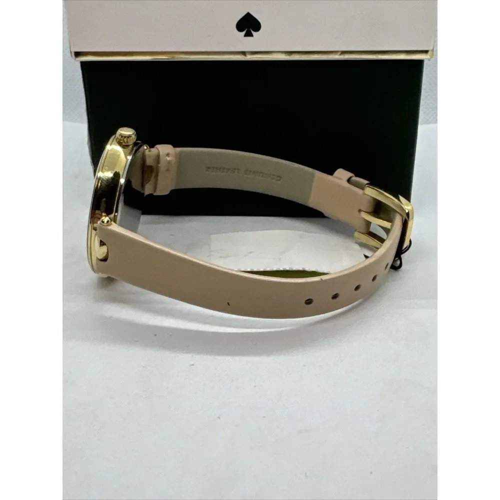 Kate Spade Holland KSW1281 Women's Pink Leather Strap Analog Dial Watch JNA136